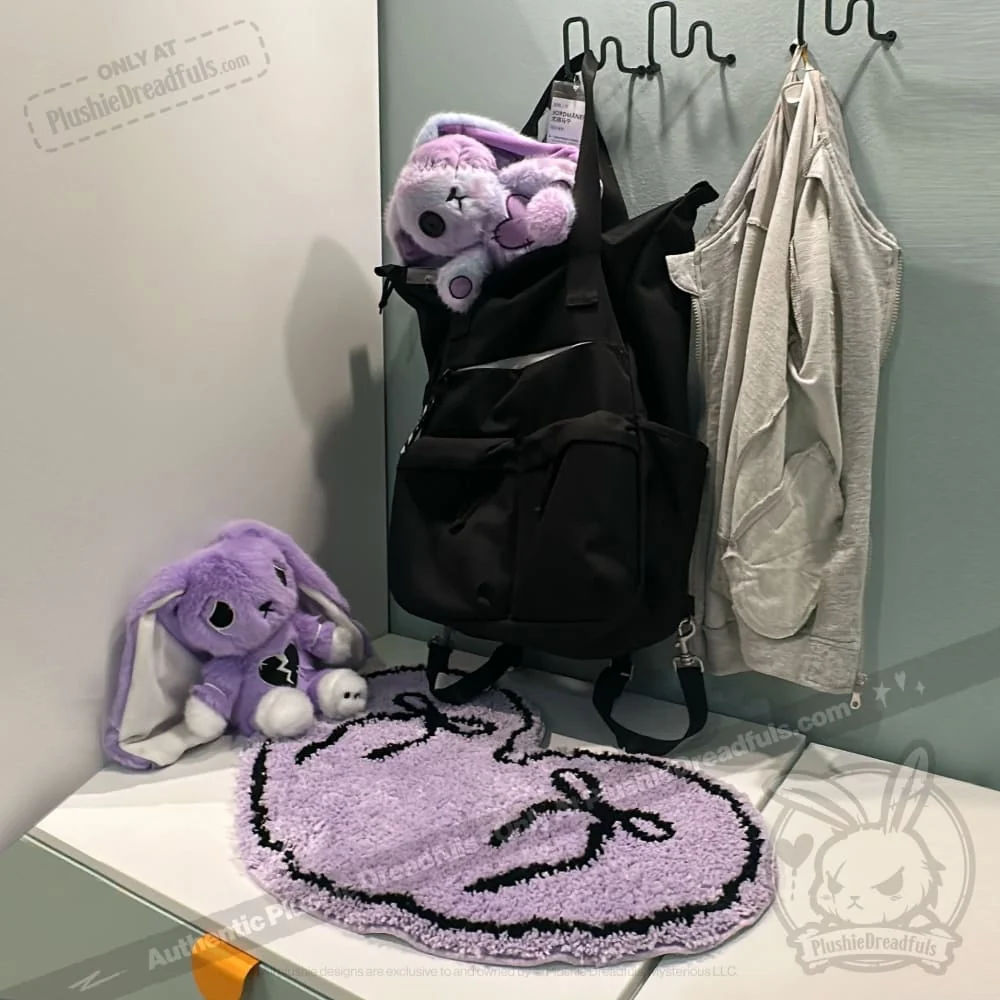 Goth Girl Ribbon Rug - Image 8