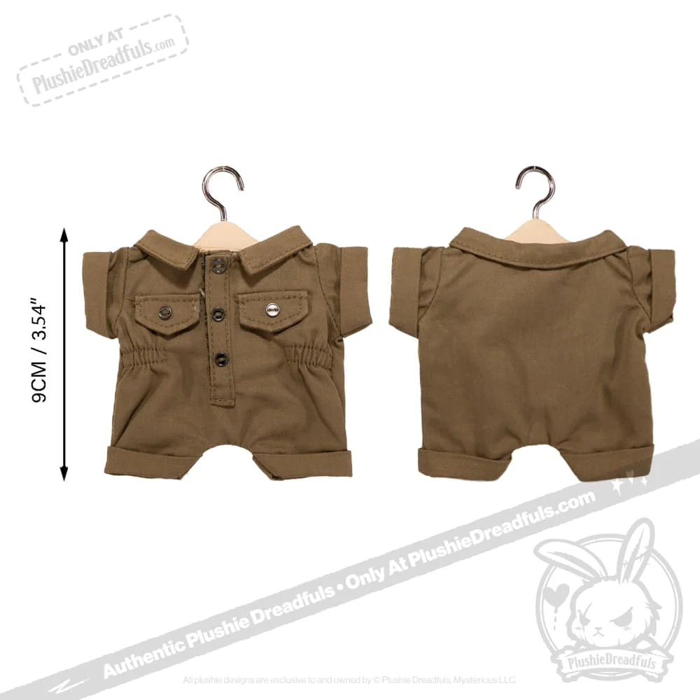 Mini Plush Outfit - Brown Onesie - Image 2