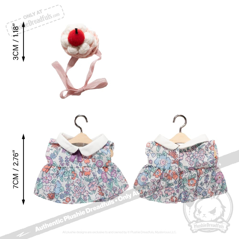 Mini Plush Outfit - Cupcake Paisley Dress - Image 3