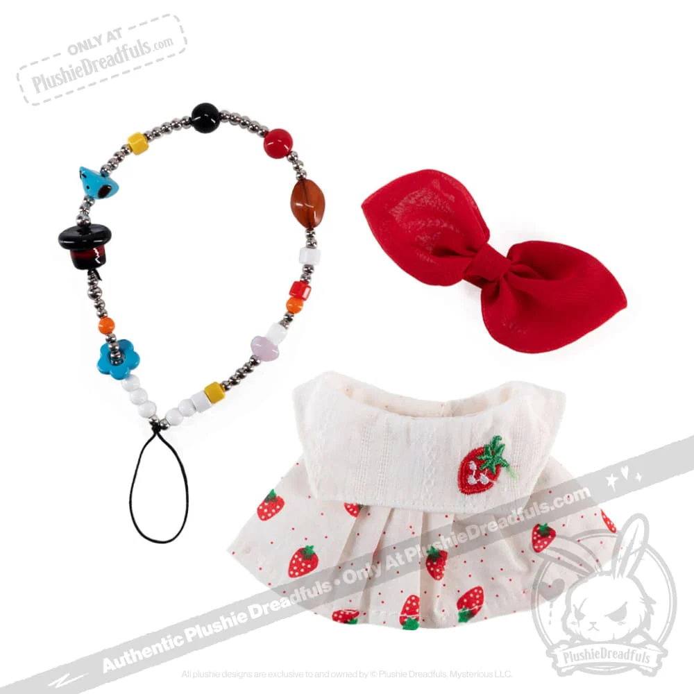 Mini Plush Outfit - Strawberry Outfit - Image 3