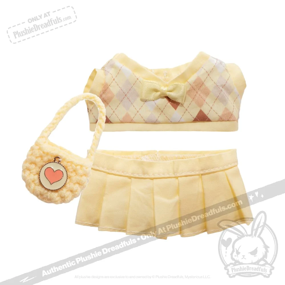 Mini Plush Outfit - Yellow Prep Ensemble - Image 2