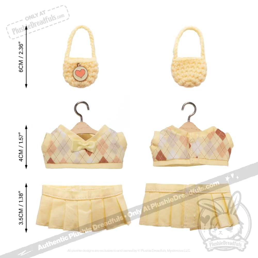 Mini Plush Outfit - Yellow Prep Ensemble - Image 3