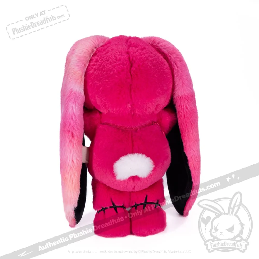 Plushie Dreadfuls - Anxiety Rabbit HOT PINK Limited Edition - Plush Stuffed Animal - Image 4