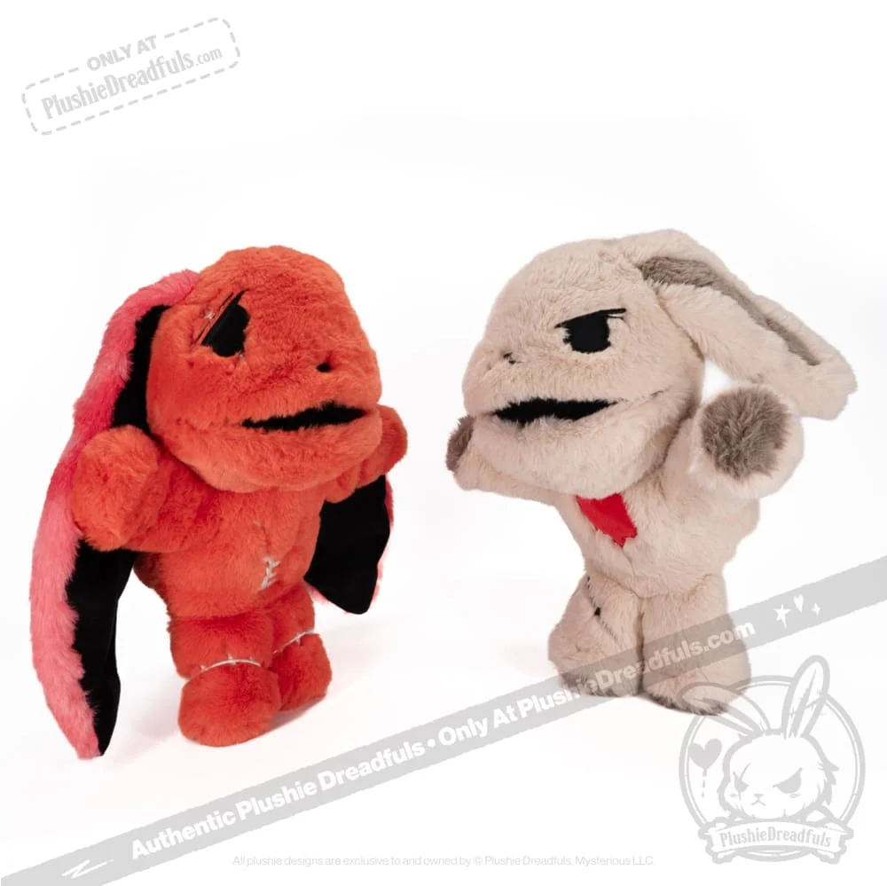 Plushie Dreadfuls -  Anxiety Rabbit Plush Puppet - Image 8