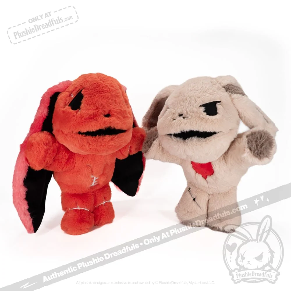 Plushie Dreadfuls -  Anxiety Rabbit Plush Puppet - Image 9