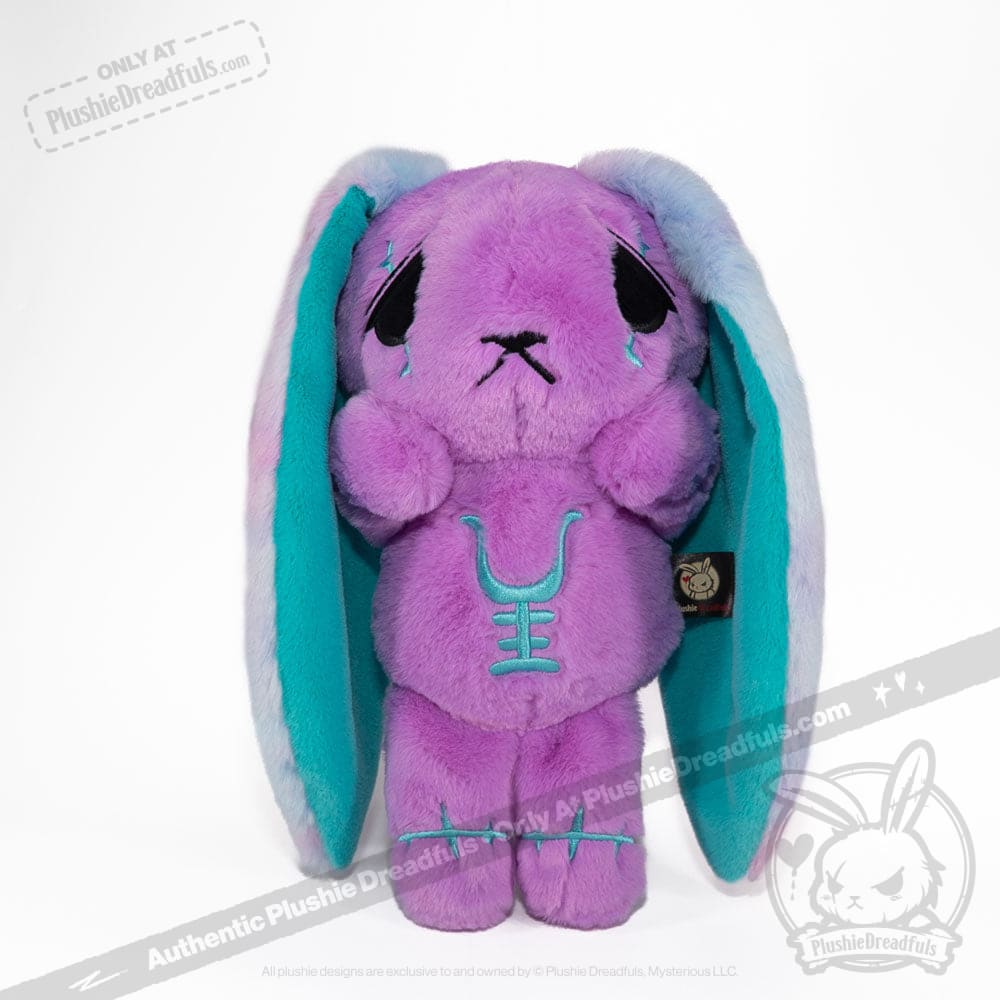 Plushie Dreadfuls - Anxiety Rabbit (PURPLE TEAL Limited Edition) - Plush Stuffed Animal - Image 4
