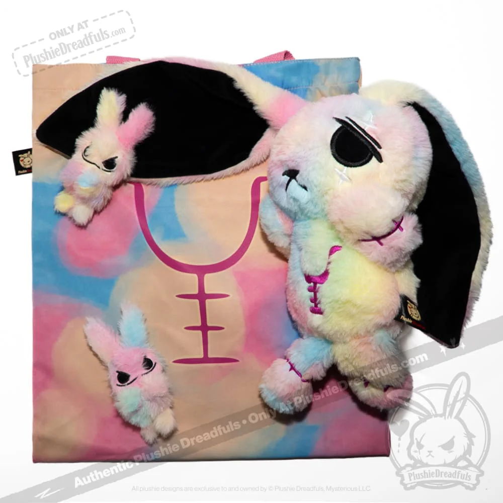 Plushie Dreadfuls - Anxiety Rabbit Tie Dye Limited Edition - Plush Stuffed Animal - Image 17