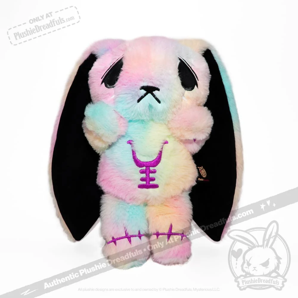 Plushie Dreadfuls - Anxiety Rabbit Tie Dye Limited Edition - Plush Stuffed Animal - Image 21