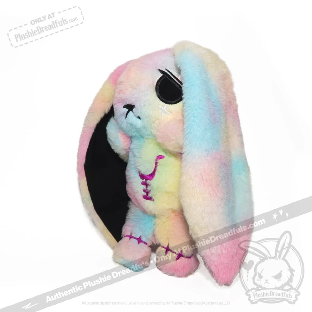 Plushie Dreadfuls - Anxiety Rabbit Tie Dye Limited Edition - Plush Stuffed Animal - Image 26