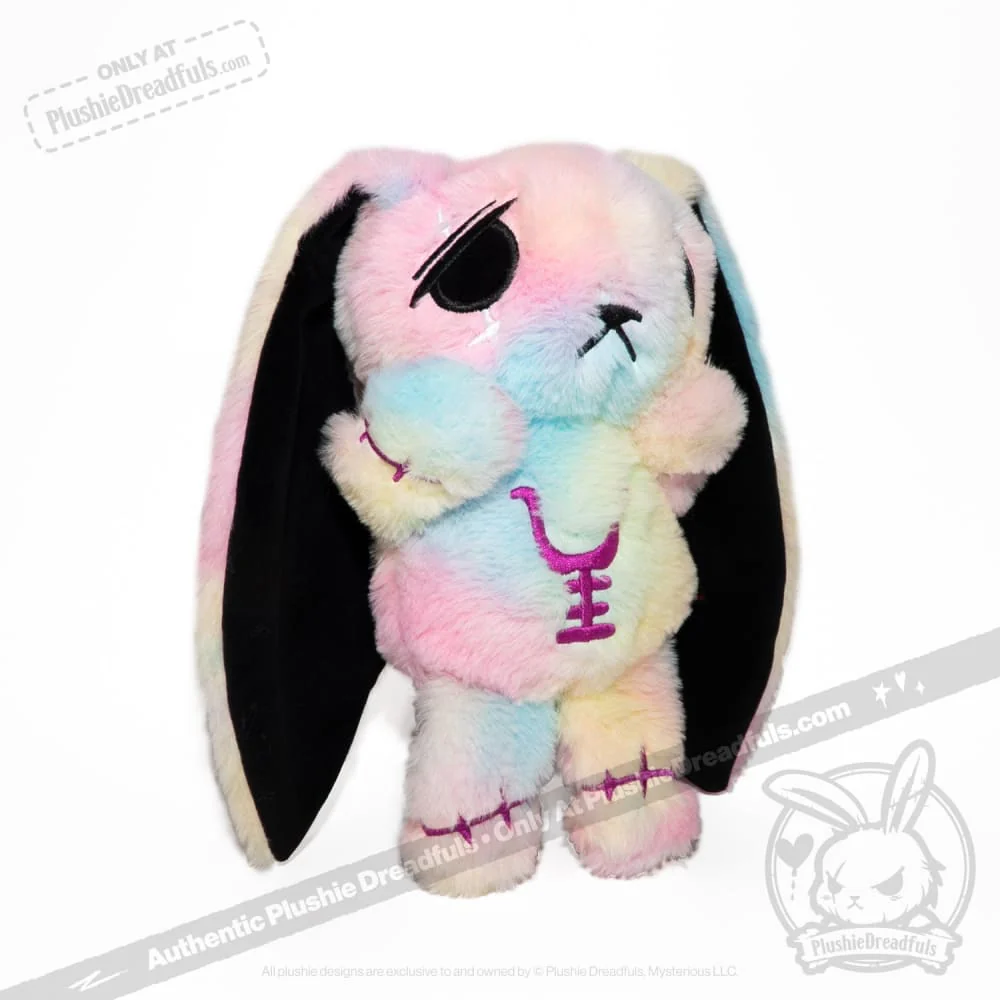 Plushie Dreadfuls - Anxiety Rabbit Tie Dye Limited Edition - Plush Stuffed Animal - Image 3