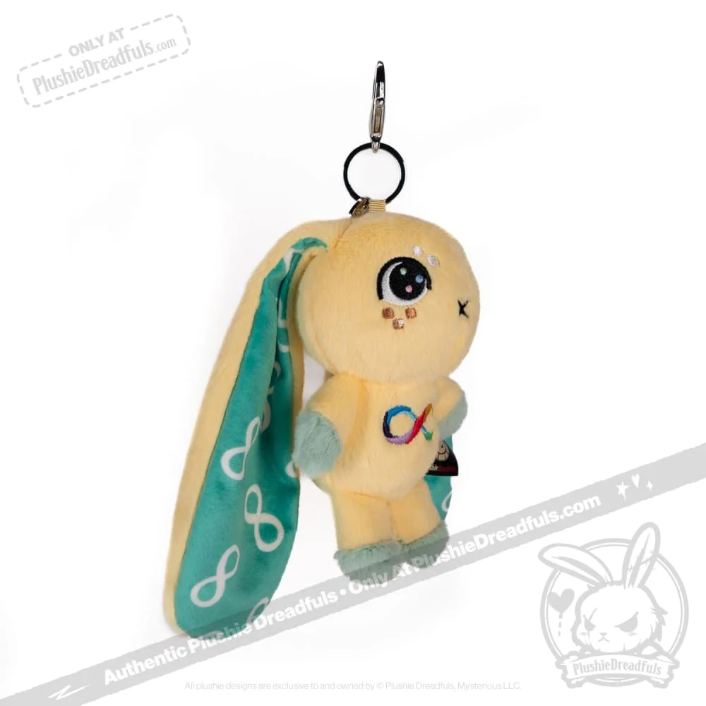 Plushie Dreadfuls - Autism Rabbit Plush Keychain Accessory - Image 4