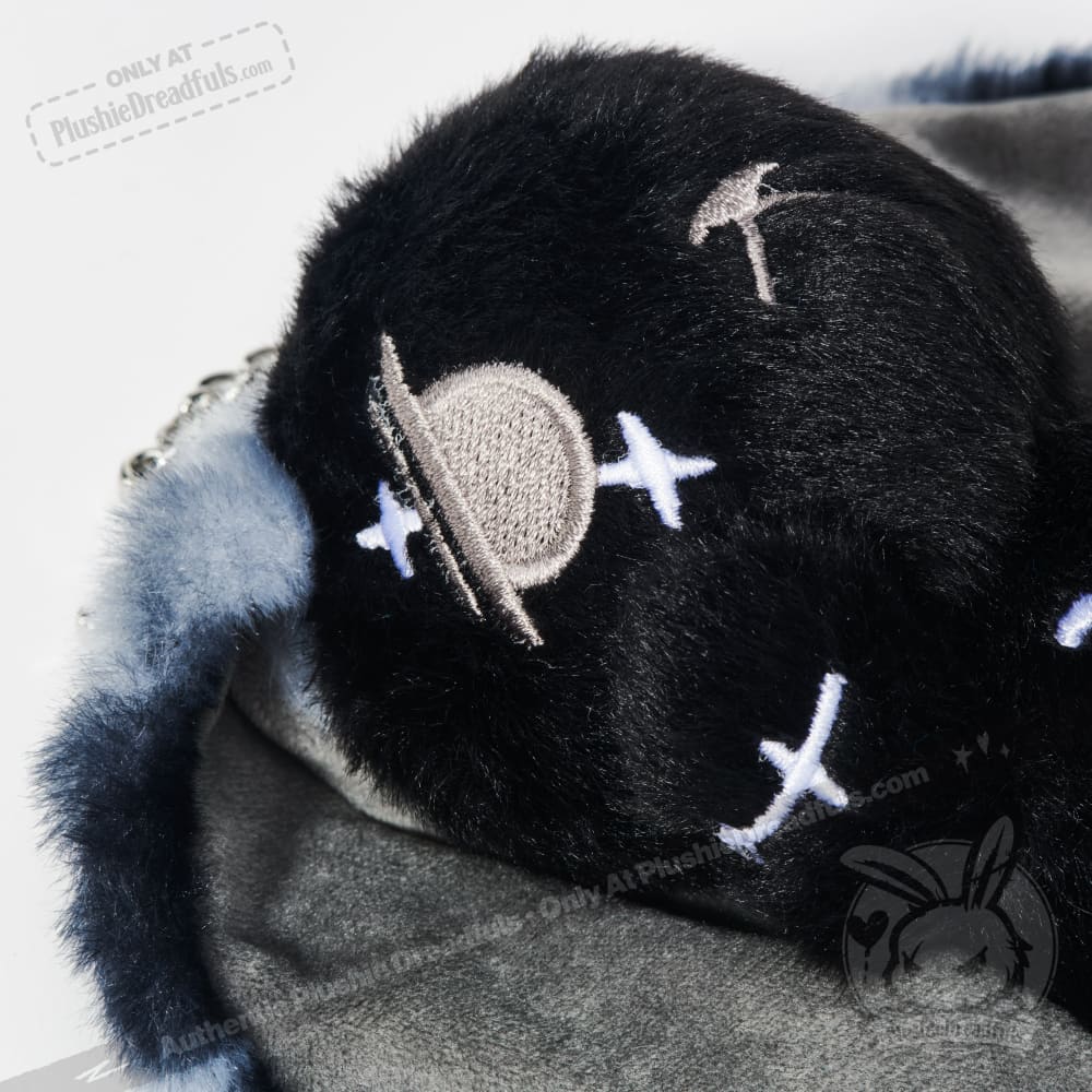 Plushie Dreadfuls - Black Anxiety Rabbit Plush Keychain Accessory - Image 10
