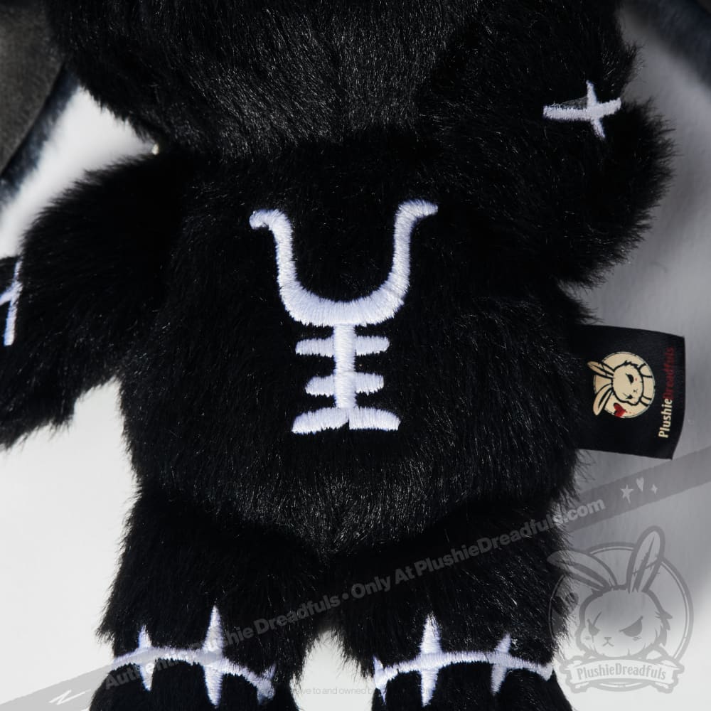 Plushie Dreadfuls - Black Anxiety Rabbit Plush Keychain Accessory - Image 8