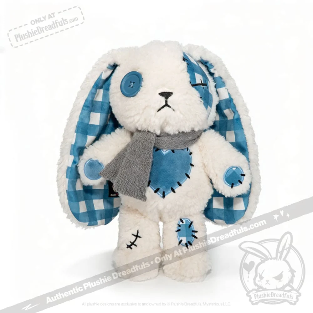 Plushie Dreadfuls - Blue Plaid Love Rabbit - Plush Stuffed Animal - Image 10