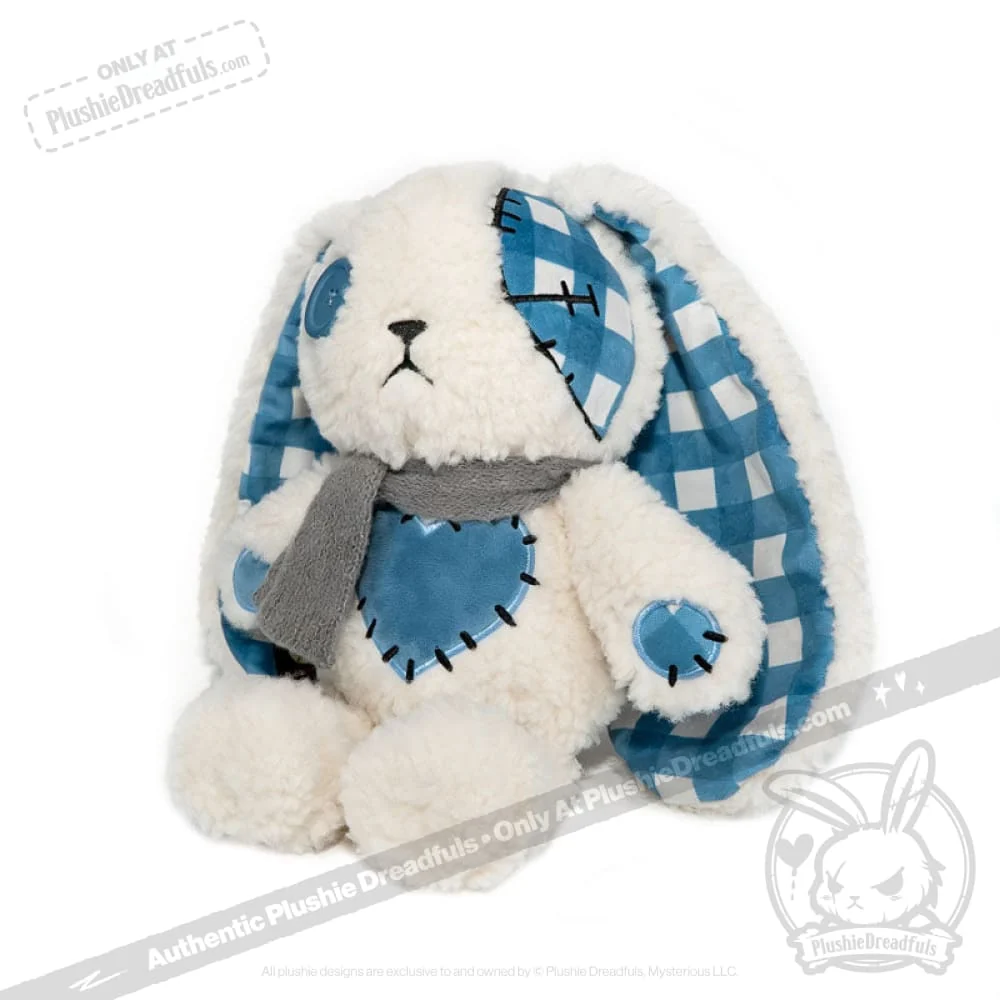 Plushie Dreadfuls - Blue Plaid Love Rabbit - Plush Stuffed Animal - Image 13