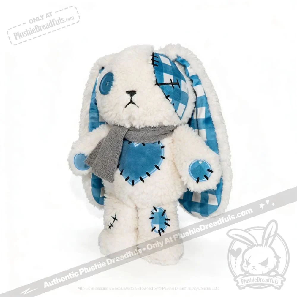 Plushie Dreadfuls - Blue Plaid Love Rabbit - Plush Stuffed Animal - Image 14