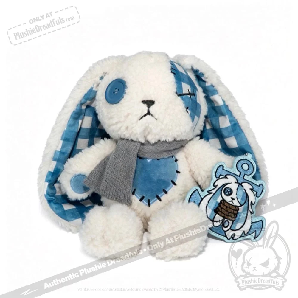 Plushie Dreadfuls - Blue Plaid Love Rabbit - Plush Stuffed Animal - Image 22