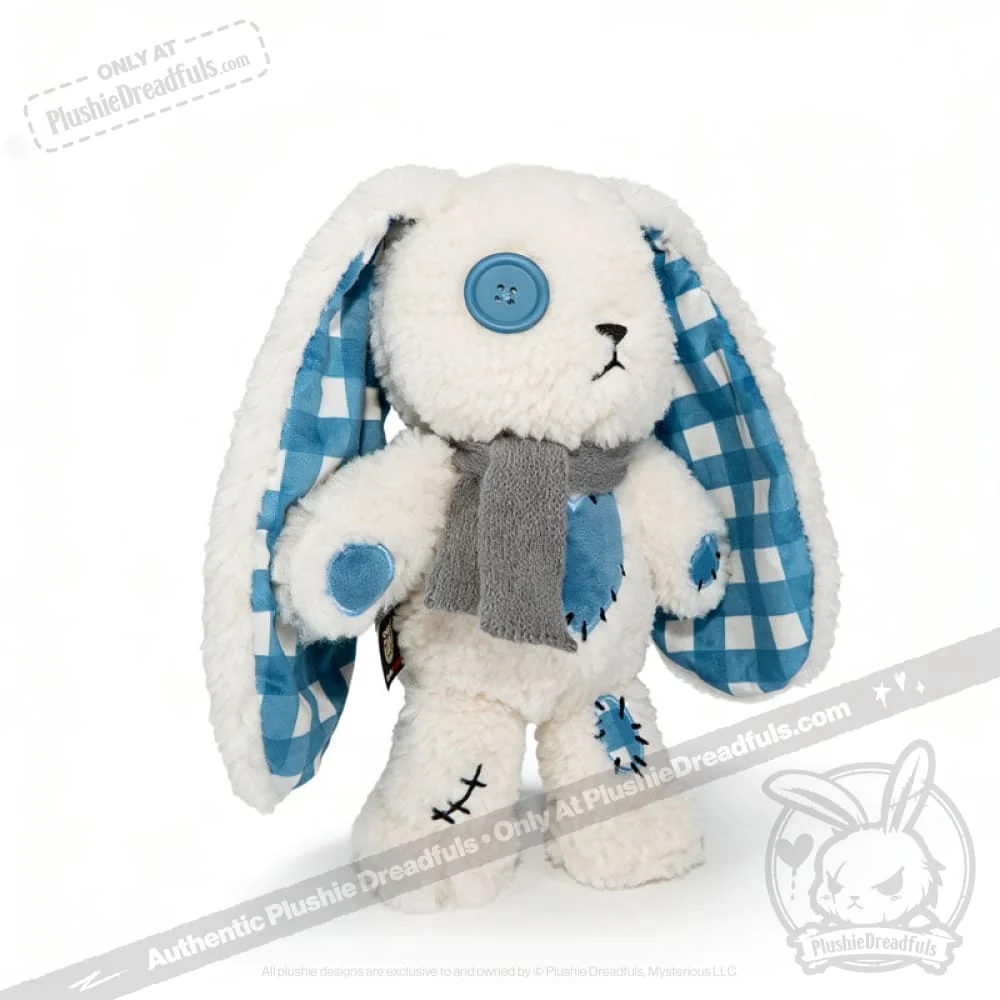 Plushie Dreadfuls - Blue Plaid Love Rabbit - Plush Stuffed Animal - Image 3