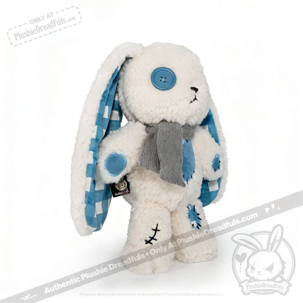 Plushie Dreadfuls - Blue Plaid Love Rabbit - Plush Stuffed Animal - Image 5