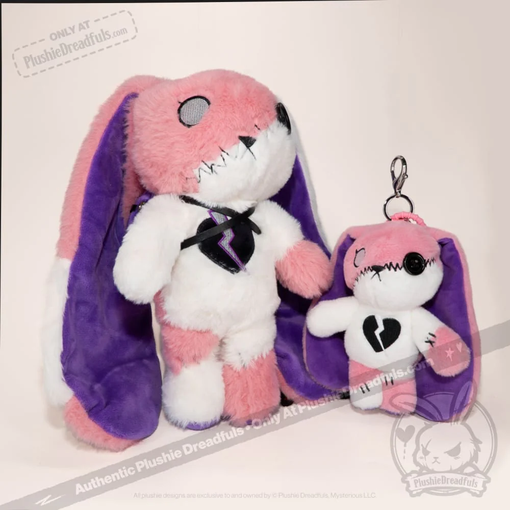 Plushie Dreadfuls - BPD Rabbit Plush Keychain Accessory - Image 4