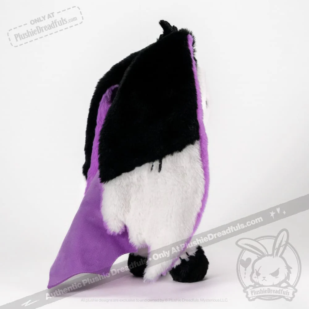Plushie Dreadfuls -  "Bunny Lugosi" the Vampire Bunny - Plush Stuffed Animal - Image 6