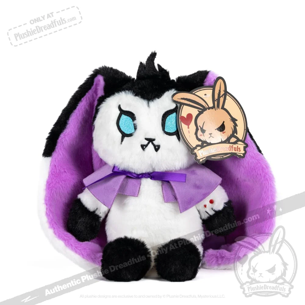 Plushie Dreadfuls -  "Bunny Lugosi" the Vampire Bunny - Plush Stuffed Animal - Image 8