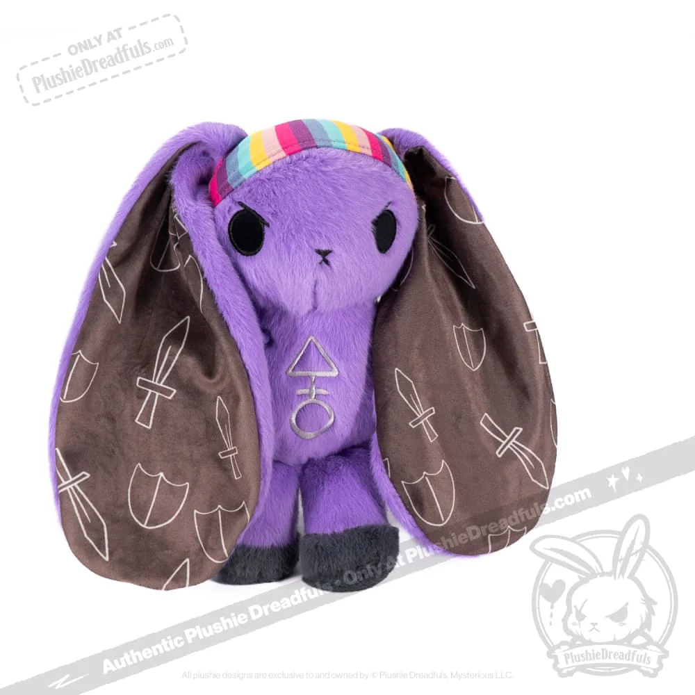 Plushie Dreadfuls - Cancer Warrior Rabbit - Plush Stuffed Animal - Image 9