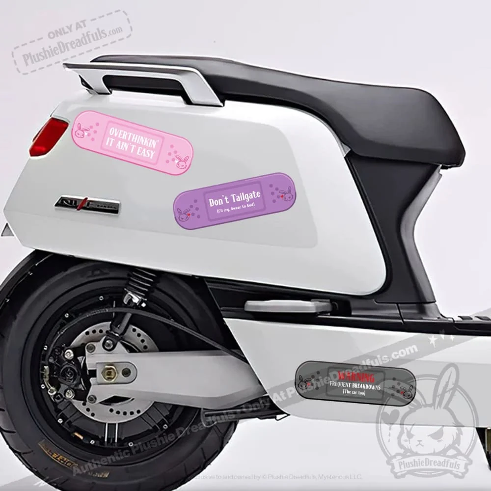 Plushie Dreadfuls - Car Decal Emotional Support Bandages - Image 2