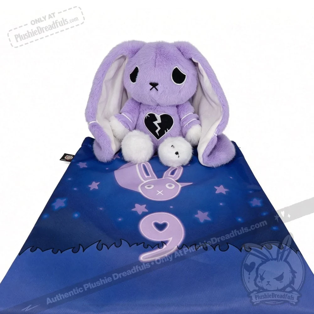 Plushie Dreadfuls - Depression Rabbit V2 Lavender LE- Plush Stuffed Animal - Image 13