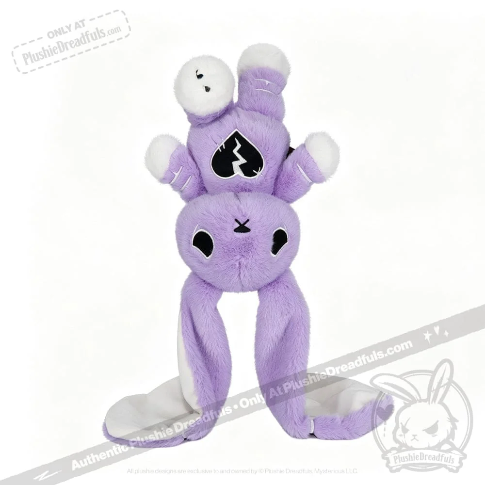 Plushie Dreadfuls - Depression Rabbit V2 Lavender LE- Plush Stuffed Animal - Image 22