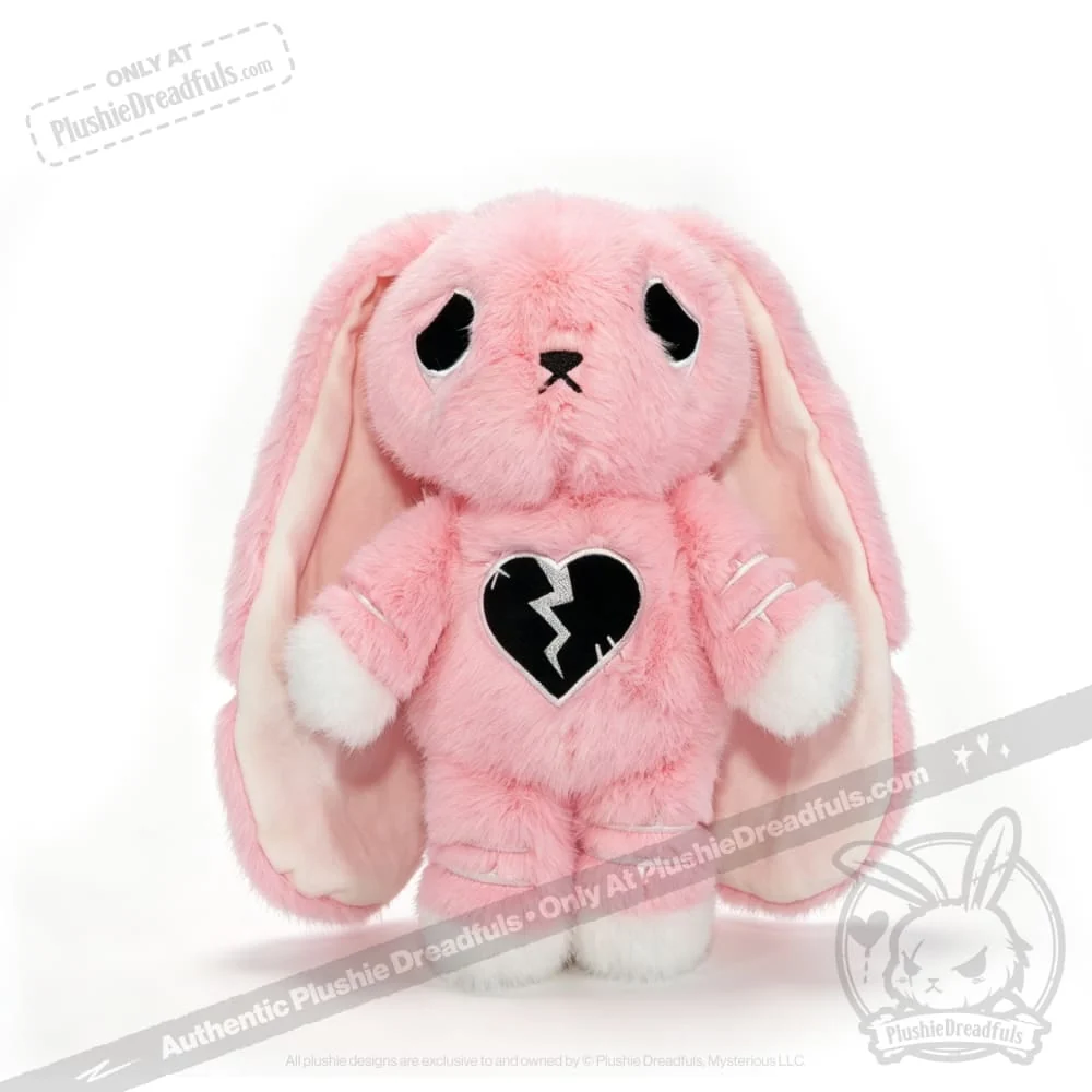 Plushie Dreadfuls - Depression Rabbit V2  Pink LE- Plush Stuffed Animal - Image 17