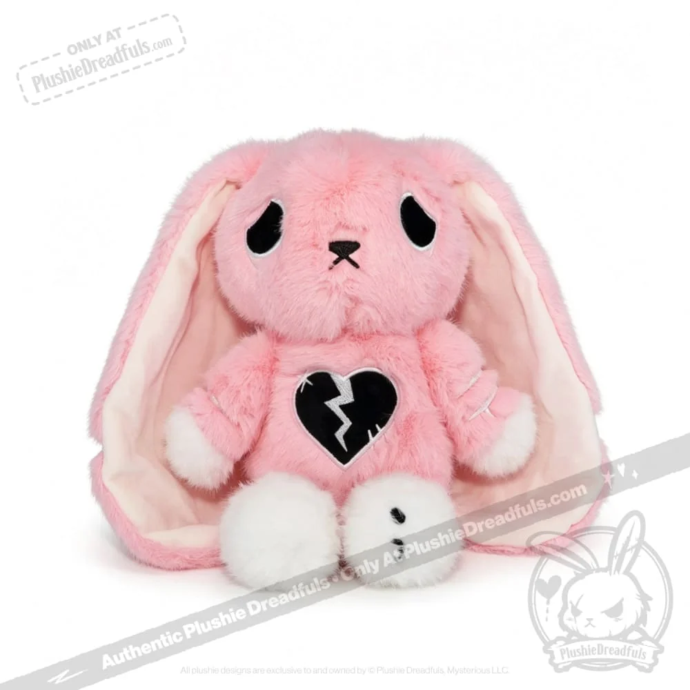 Plushie Dreadfuls - Depression Rabbit V2  Pink LE- Plush Stuffed Animal - Image 25