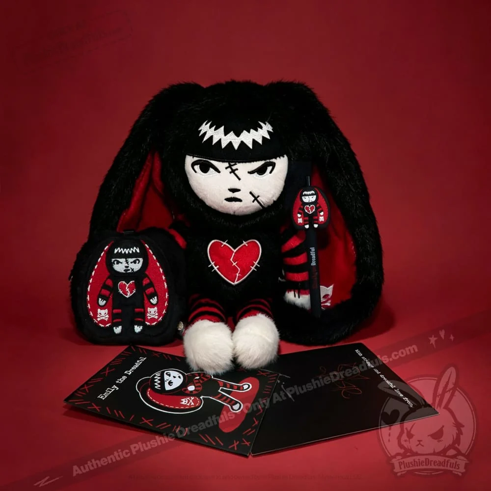 Plushie Dreadfuls - Emily The Strange - Plush Rabbit Stuffed Animal - Image 6