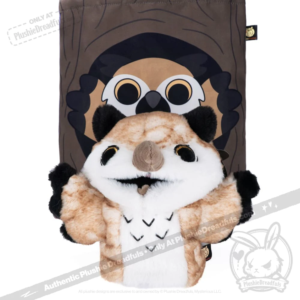 Plushie Dreadfuls - Existential Horror Owl Puppet - Plush Stuffed Animal - Image 19
