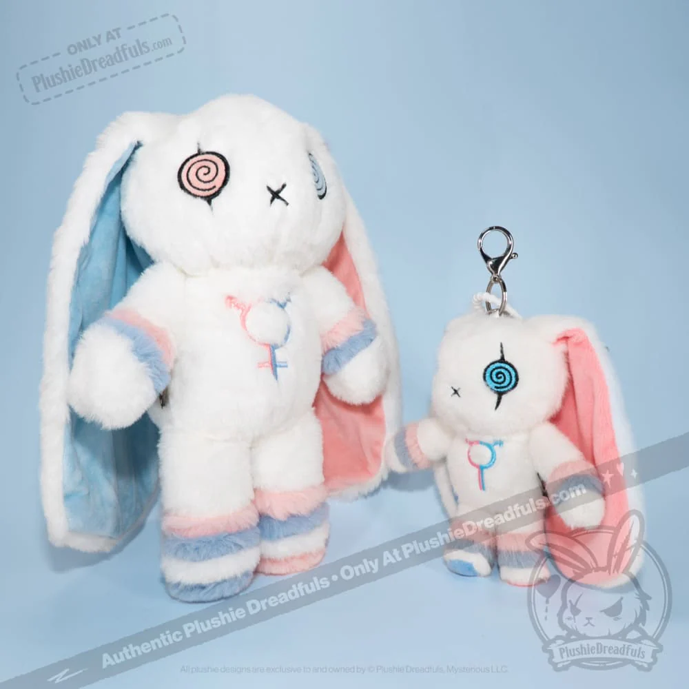 Plushie Dreadfuls - Gender Dysphoria Rabbit Plush Keychain Accessory - Image 9