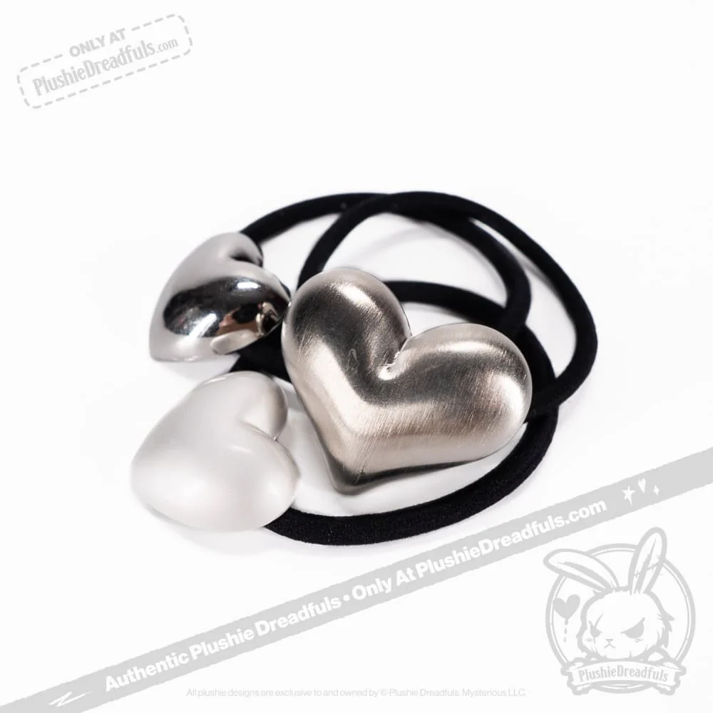 Plushie Dreadfuls - Goth Girl 3 Heart Bracelet Set - Image 7