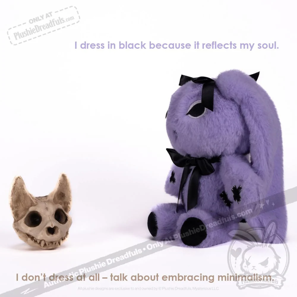 Plushie Dreadfuls - Goth Rabbit - Plush Stuffed Animal - Image 27