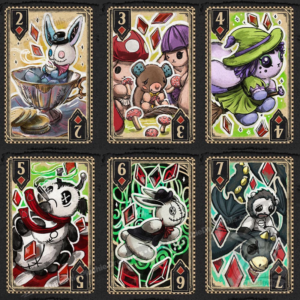 Plushie Dreadfuls - Illustrated Card Deck Wonderland Edition - Image 2
