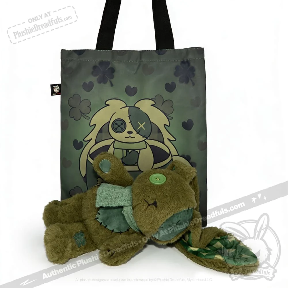 Plushie Dreadfuls - Lucky Green Plaid Love Rabbit - Plush Stuffed Animal - Image 14