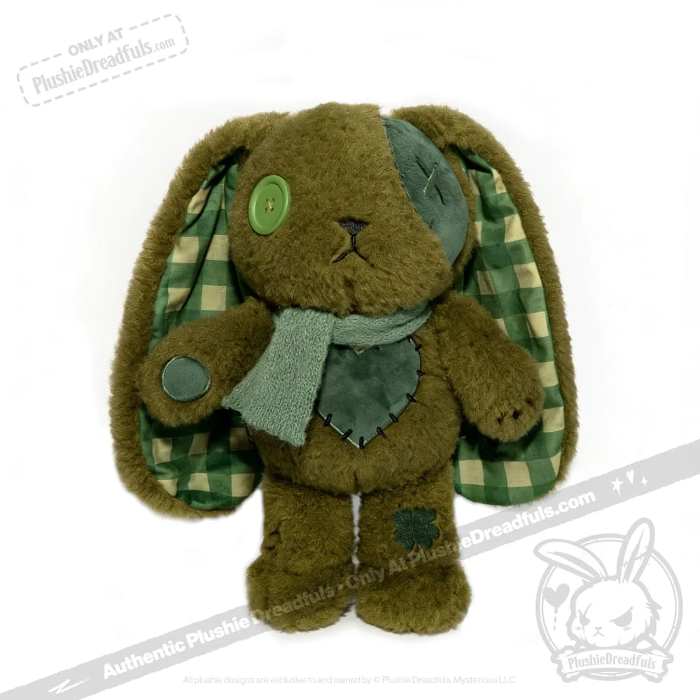 Plushie Dreadfuls - Lucky Green Plaid Love Rabbit - Plush Stuffed Animal - Image 18