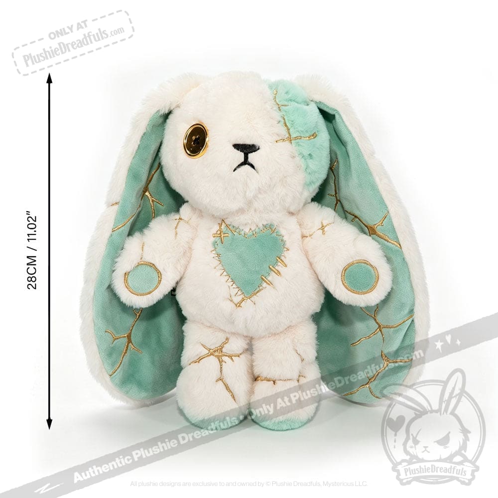 Plushie Dreadfuls -Mint Kintsugi Love Rabbit - Plush Stuffed Animal - Image 3