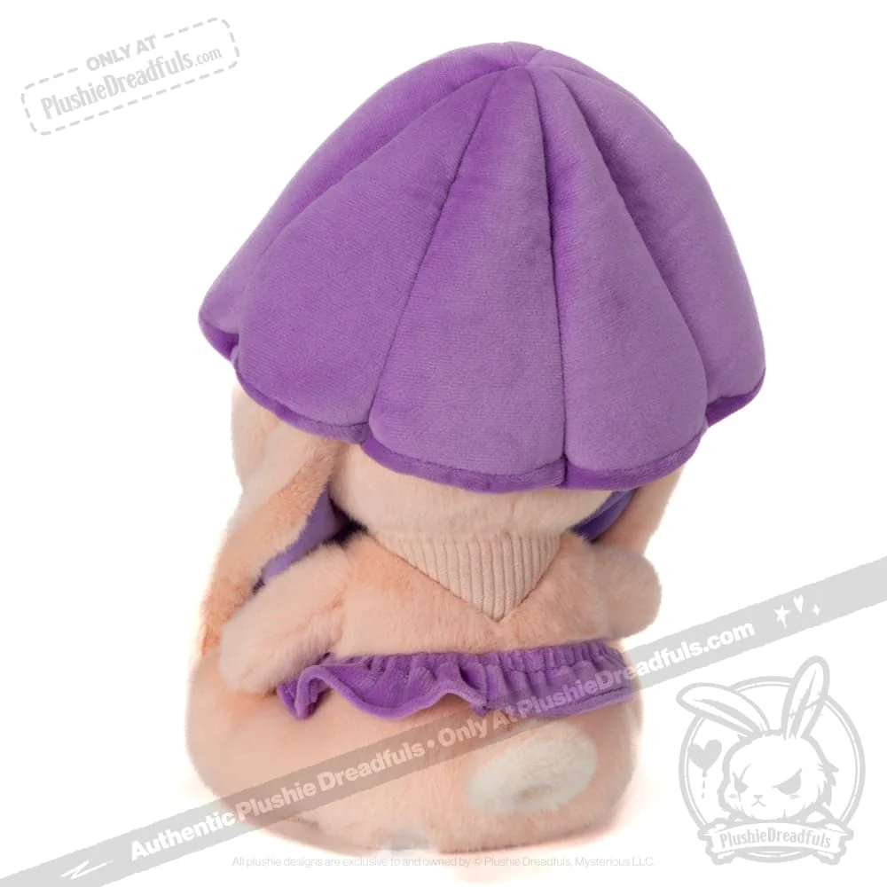 Plushie Dreadfuls - Mushroom Rabbit - Lilac Bonnet - Plush Stuffed Animal - Image 3