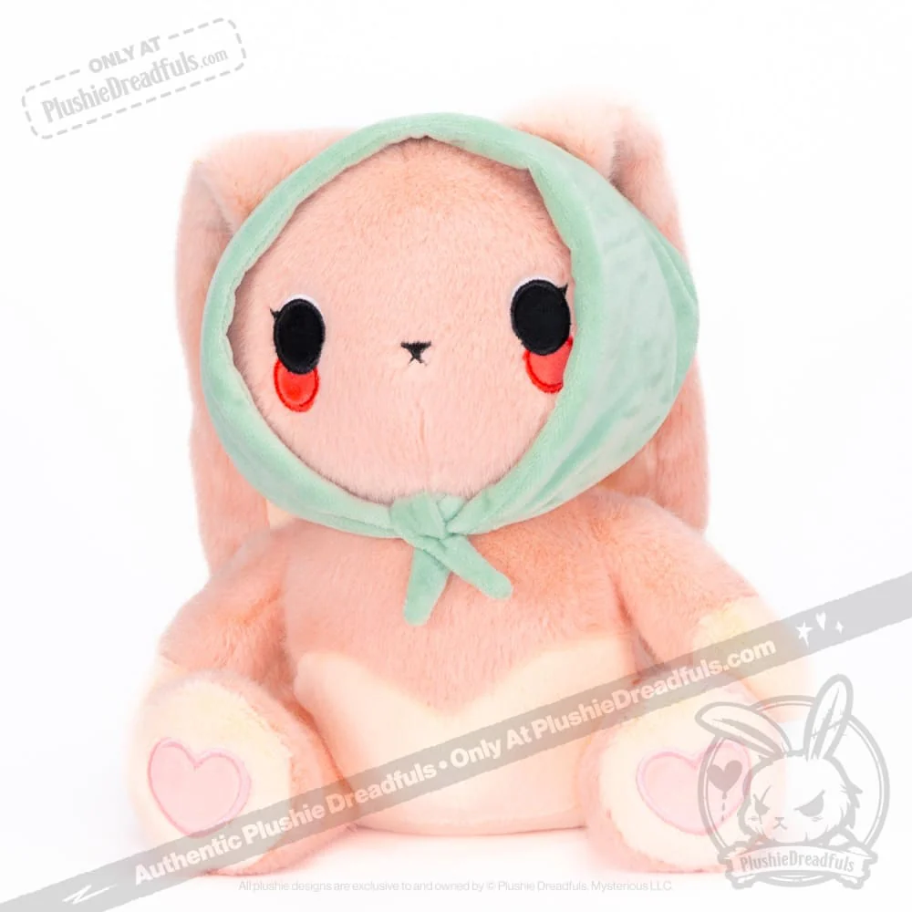 Plushie Dreadfuls - Peach Rabbit - Plush Stuffed Animal - Image 5