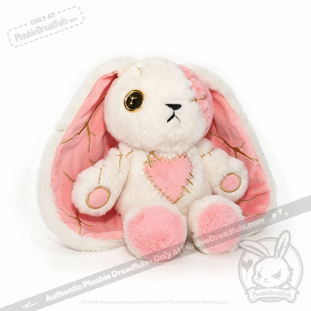 Plushie Dreadfuls -Pink Kintsugi Love Rabbit - Plush Stuffed Animal - Image 21