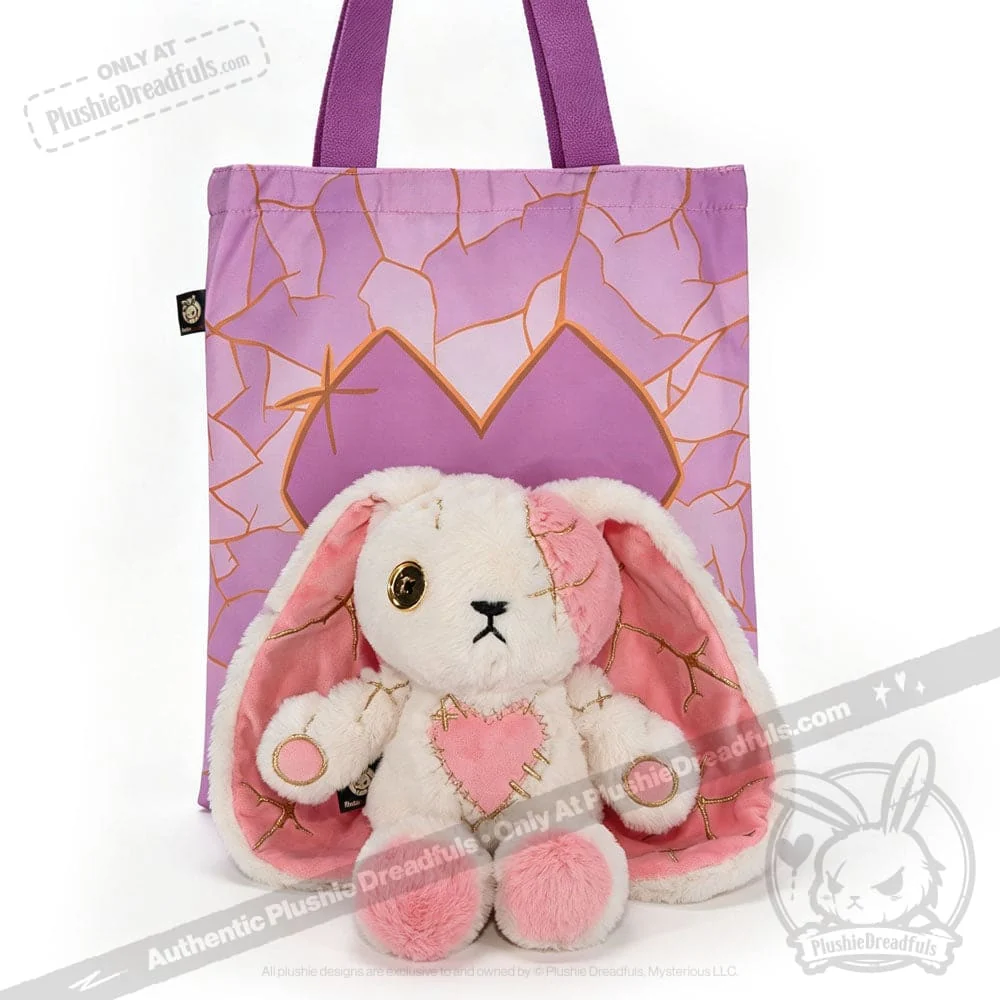 Plushie Dreadfuls -Pink Kintsugi Love Rabbit - Plush Stuffed Animal - Image 8
