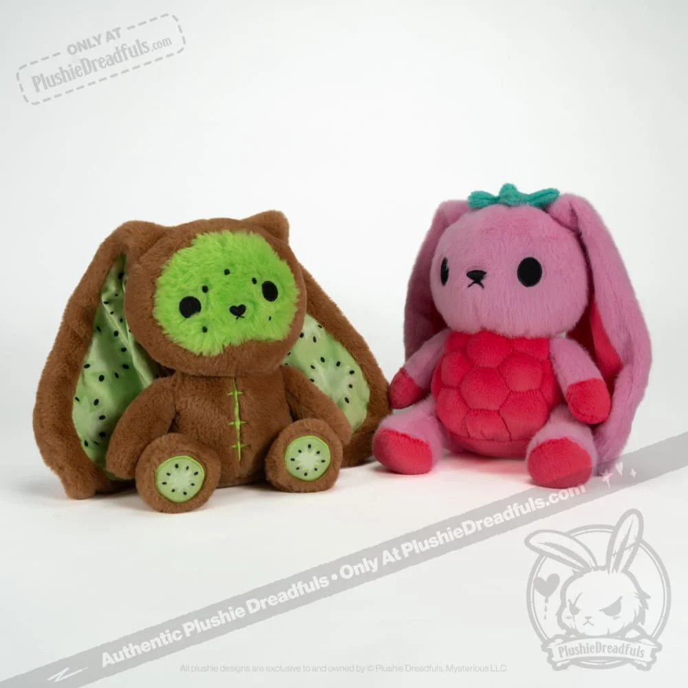 Plushie Dreadfuls -  Raspberry Bunny - Plush Stuffed Animal - Image 12