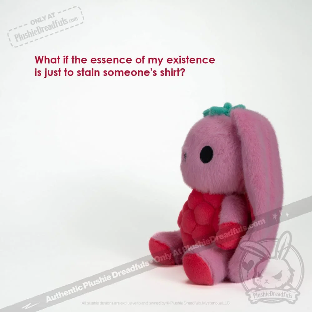 Plushie Dreadfuls -  Raspberry Bunny - Plush Stuffed Animal - Image 17