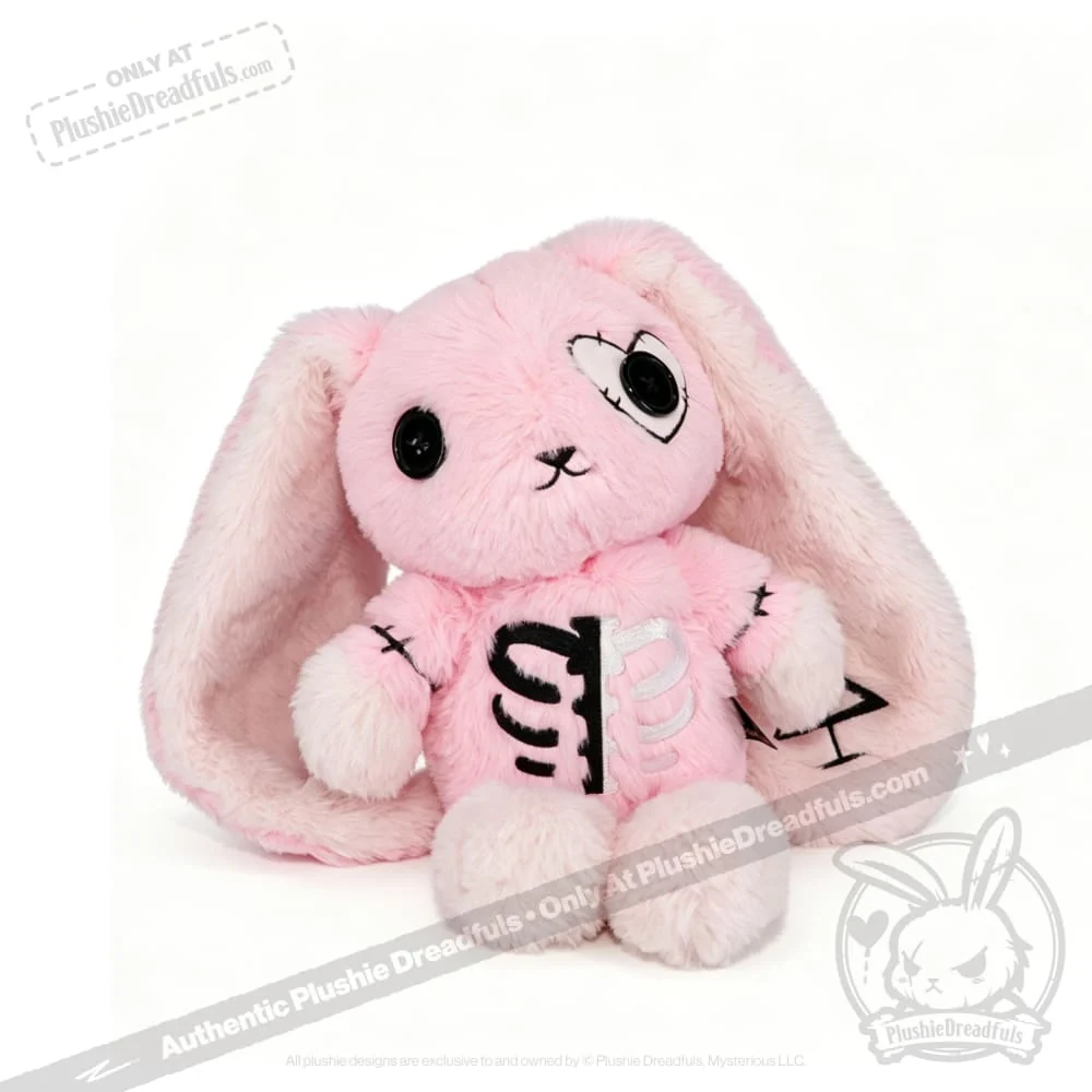 Plushie Dreadfuls - Scoliosis Rabbit Pink Limited Edition - Plush Stuffed Animal - Image 13