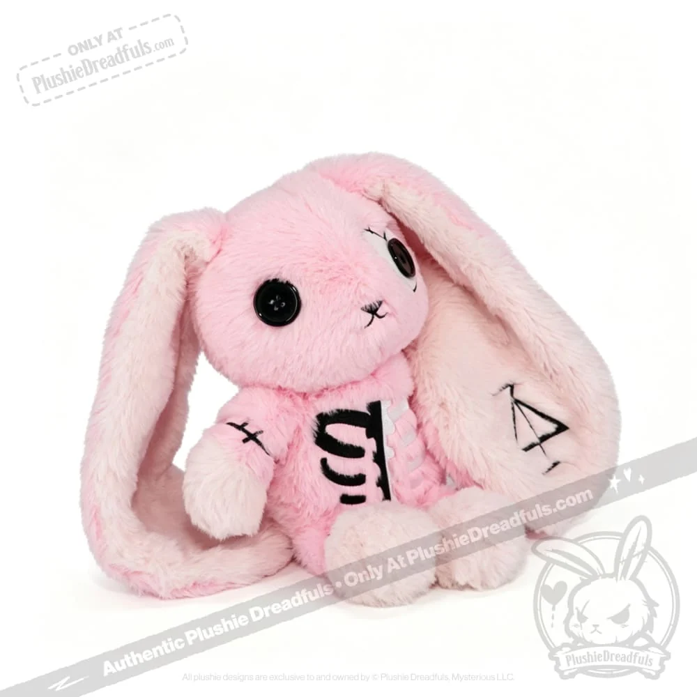 Plushie Dreadfuls - Scoliosis Rabbit Pink Limited Edition - Plush Stuffed Animal - Image 14