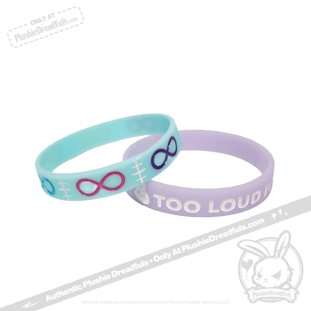 Plushie Dreadfuls - Too Loud For This Bunny Glow in the Dark Bracelet Set - Image 3